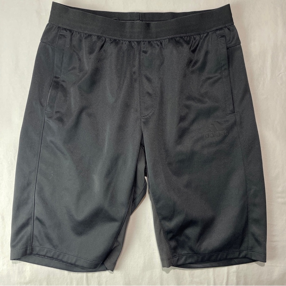 Adidas Men’s Size Large Aeroready Shorts Sprint Techfit Running Black Worn.
